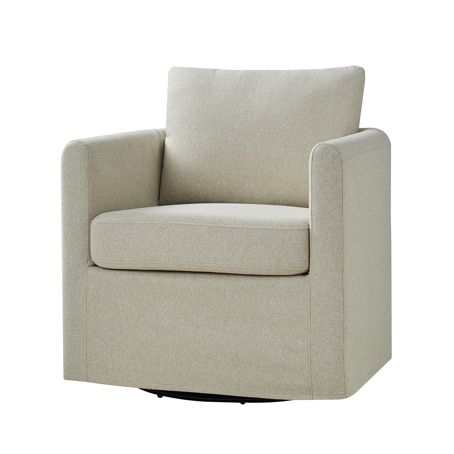 Asser Slipcovered Swivel Chair