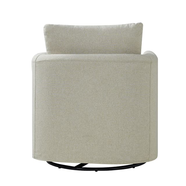 Asser Slipcovered Swivel Chair — photo 4
