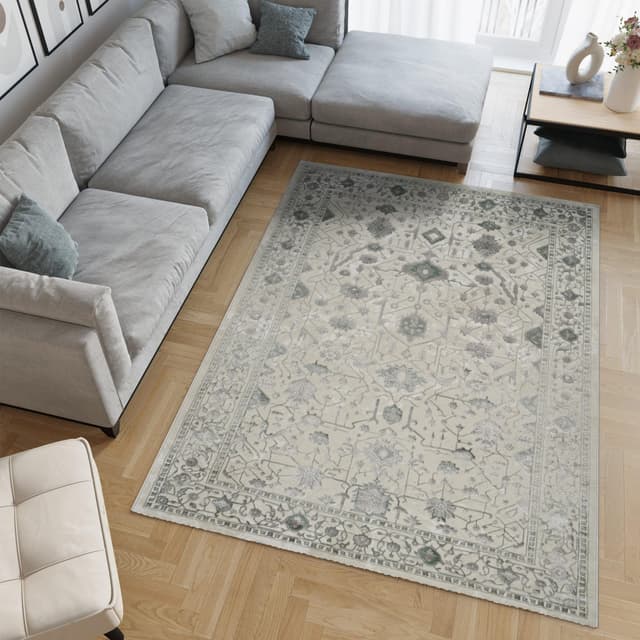 Viana 6344 Area Rug White/Green — photo 2