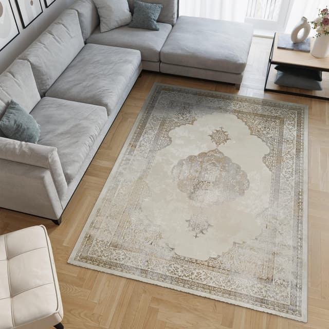Viana 6341 Area Rug White/Gold — photo 2