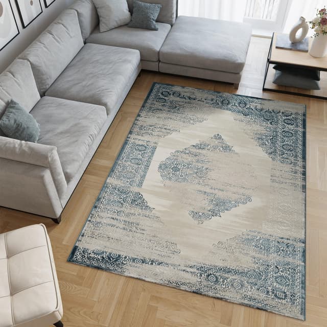 Viana 6772 Area Rug White/Blue — photo 2