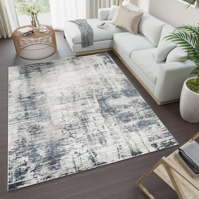 Troy Area Rug NO913 GREY NAVY — photo 2