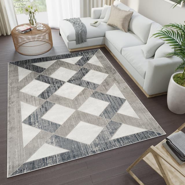 Troy Area Rug 61281 GREY NAVY — photo 2