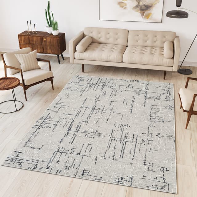 Troy Area Rug NO256 GREY NAVY — photo 2