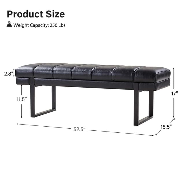 Laurg Upholstered Bench — photo 5