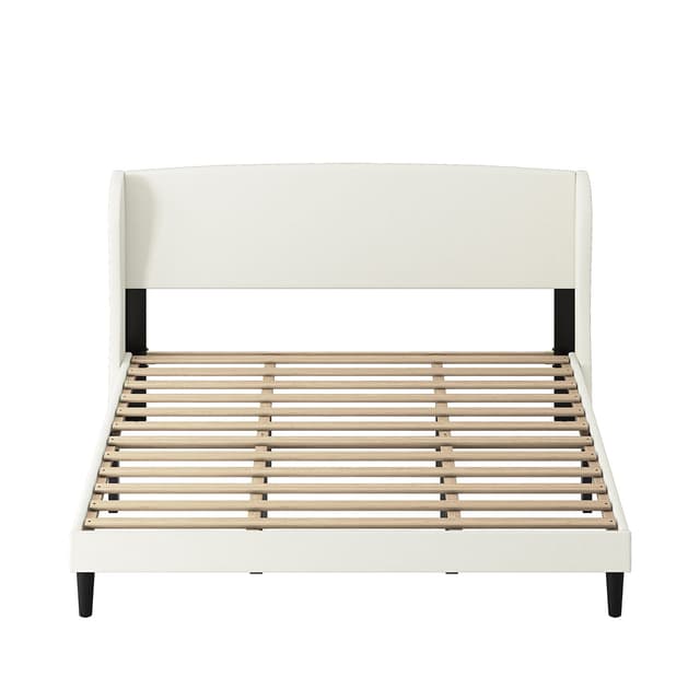 Alexander Upholstered Wingback Platform King Bed — photo 3