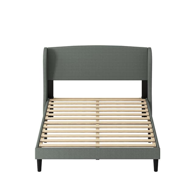 Alexander Upholstered Wingback Platform Queen Bed — photo 3