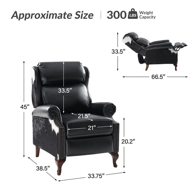 Richard Genuine Leather Manual Recliner — photo 9