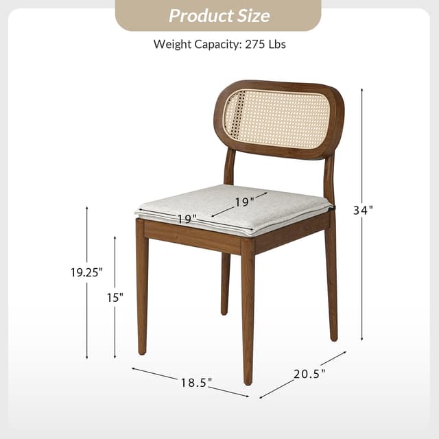 Konstantin Ratten Dining Chair Set of 2 — photo 6
