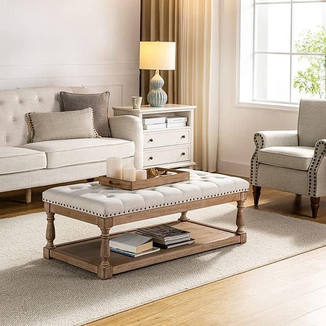 Jordan Upholstered Storage Ottoman — photo 2