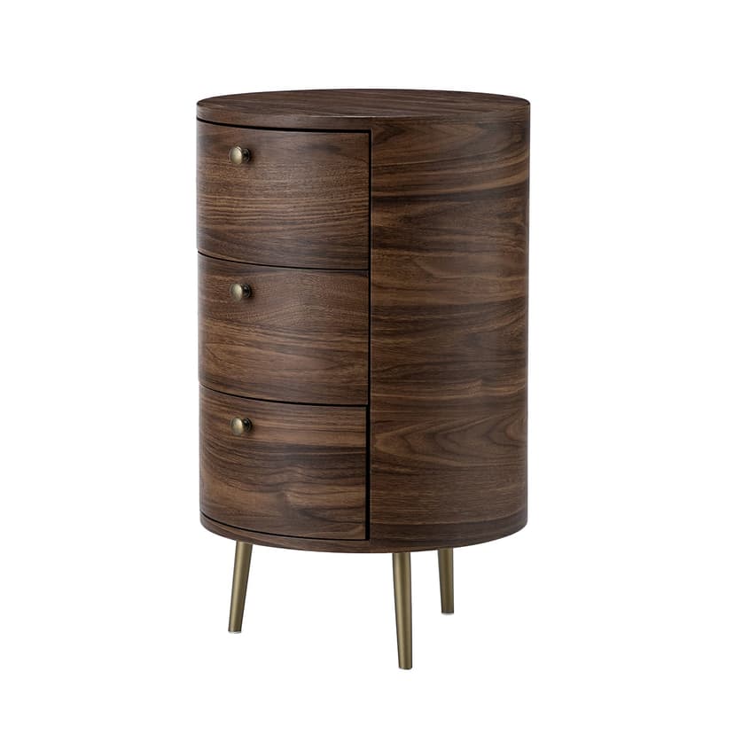 Etta Drum 3 - Drawer End Table