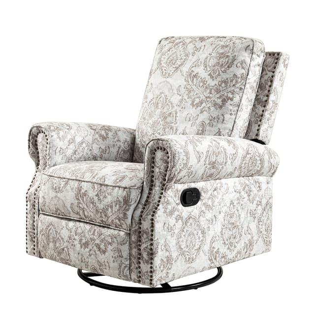 Kaspar Manual Swivel Glider Recliner — photo 1