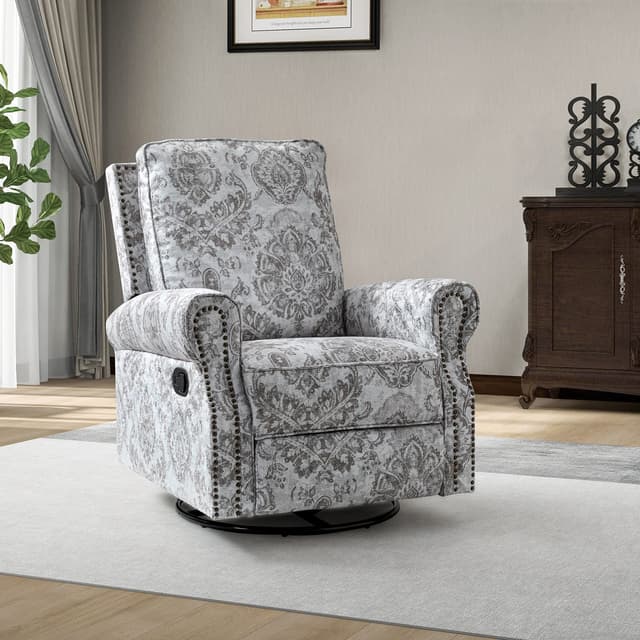 Kaspar Manual Swivel Glider Recliner — photo 2