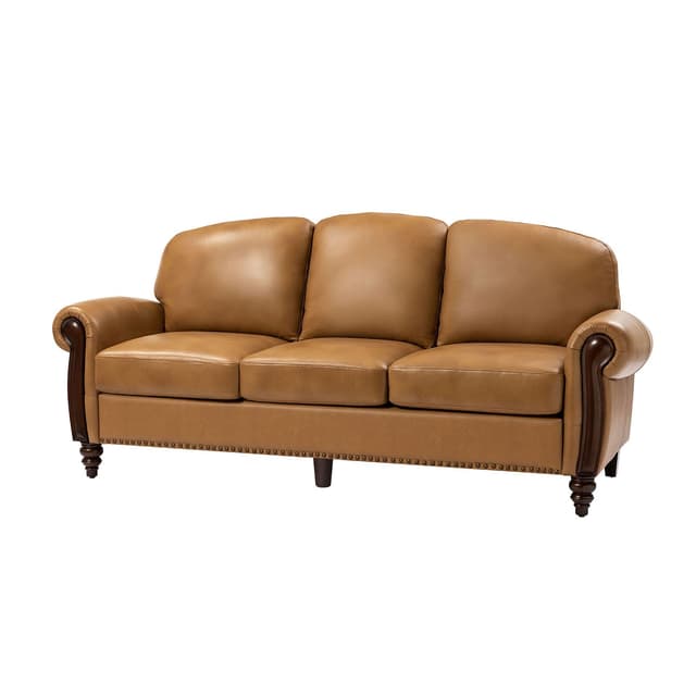 Dietmar Genuine Leather Sofa — photo 1