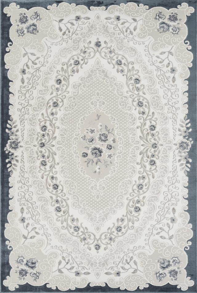 Troy Area Rug 17456 GREY NAVY — photo 1