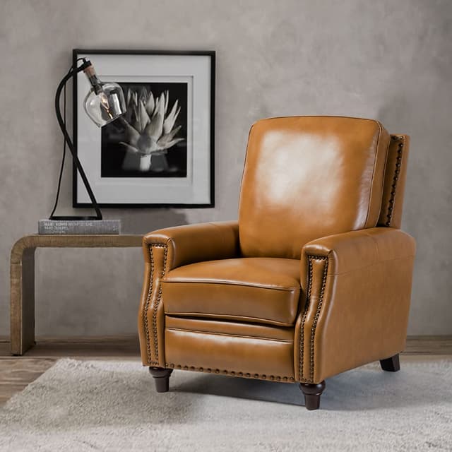 Amil Genuine Leather Recliner — photo 2