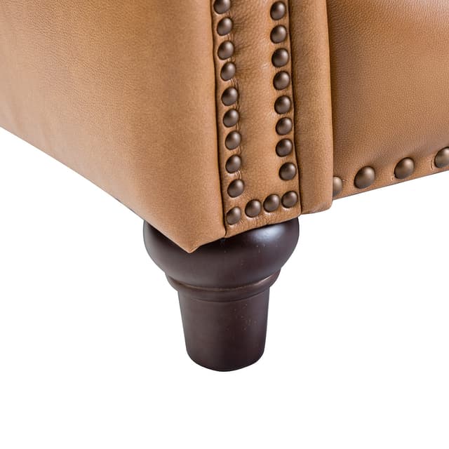 Amil Genuine Leather Recliner — photo 8