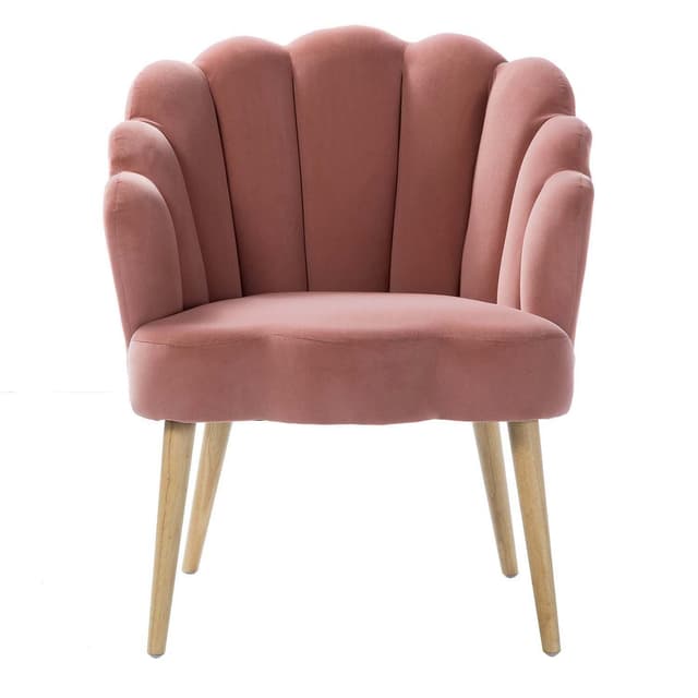 Flora Scalloped Velvet Arm Chair — photo 3