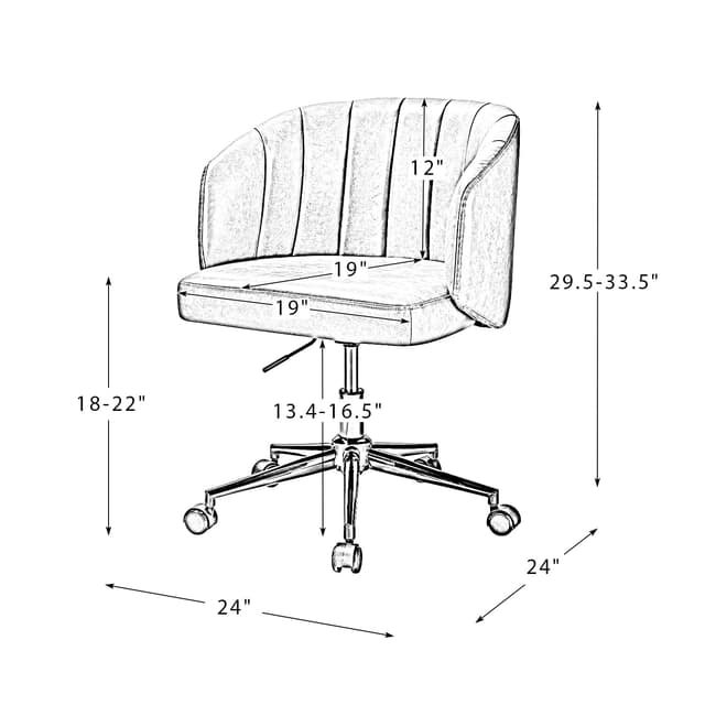 Eugene Vegan Leather Task Chair — photo 6