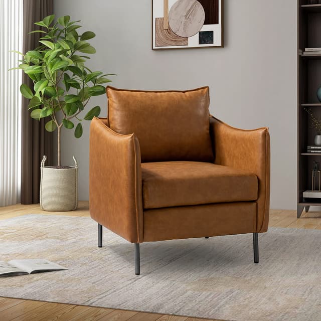 Georges Vegan Leather Armchair — photo 2