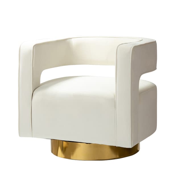 Blanca Swivel Barrel Chair — photo 1