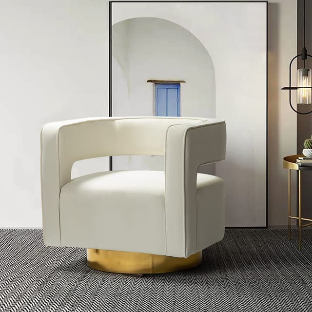Blanca Swivel Barrel Chair — photo 2