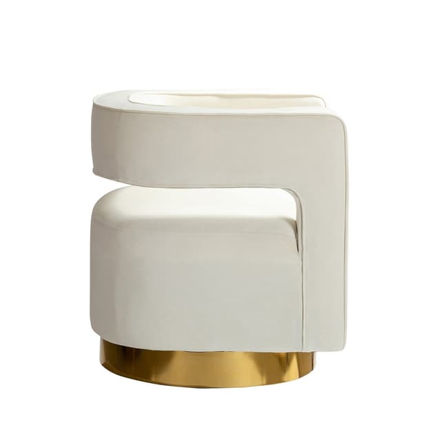 Blanca Swivel Barrel Chair — photo 5