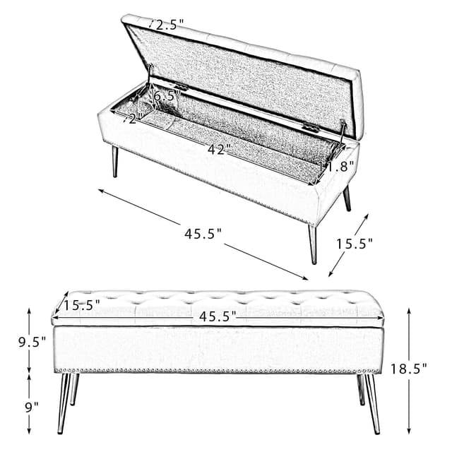 Achilles Storage Bench — photo 6