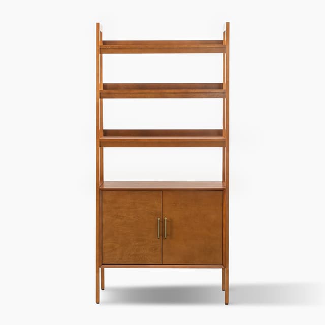 Andrés Solid Wood Ladder Bookcase — photo 3