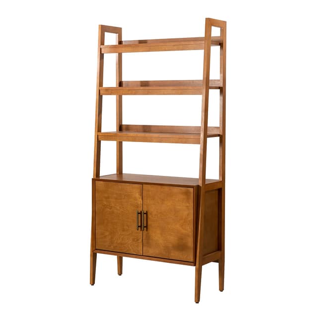 Andrés Solid Wood Ladder Bookcase — photo 1