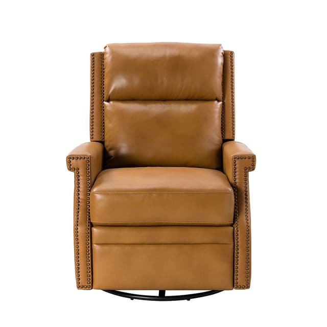 Louise Genuine Leather Swivel Rocker Recliner — photo 3
