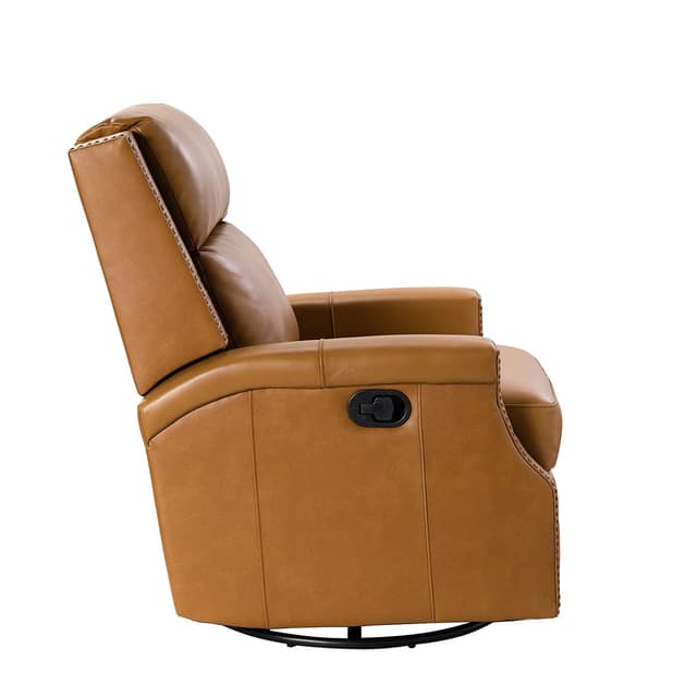Louise Genuine Leather Swivel Rocker Recliner — photo 5