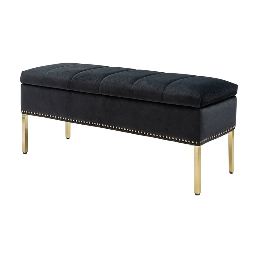 Fabio Upholstered Flip Top Storage Bench