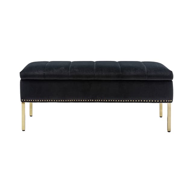 Fabio Upholstered Flip Top Storage Bench — photo 3