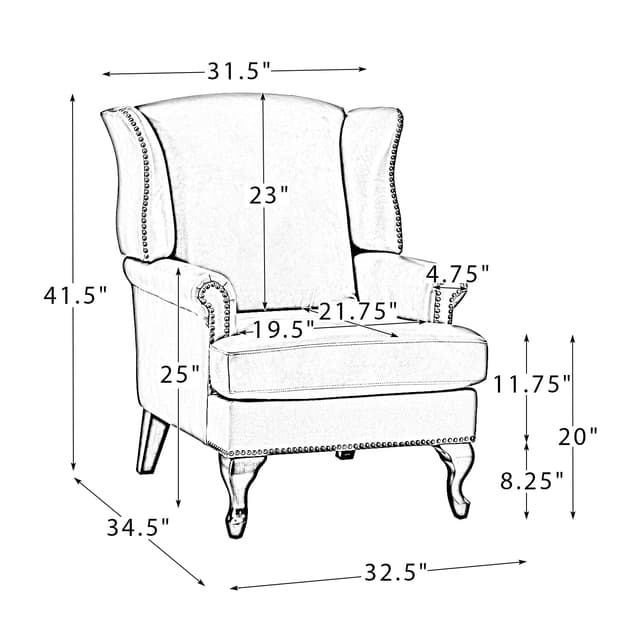 Baptist Genuine Leather Armchair — photo 9