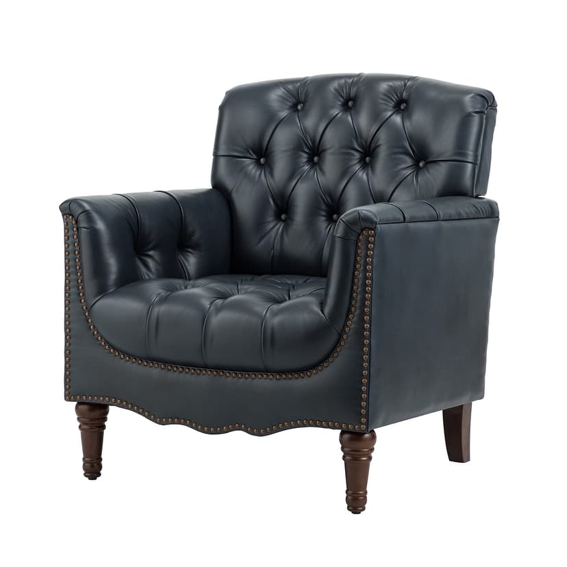 Elijah Genuine Leather Armchair