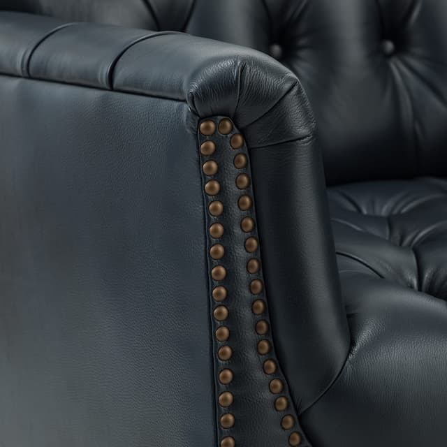 Elijah Genuine Leather Armchair — photo 6