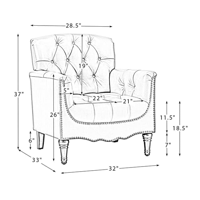 Elijah Genuine Leather Armchair — photo 9