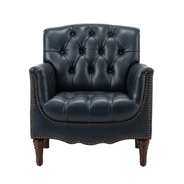 Elijah Genuine Leather Armchair — photo 3