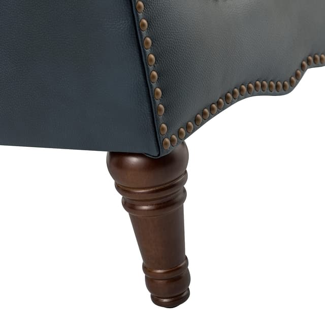 Elijah Genuine Leather Armchair — photo 8