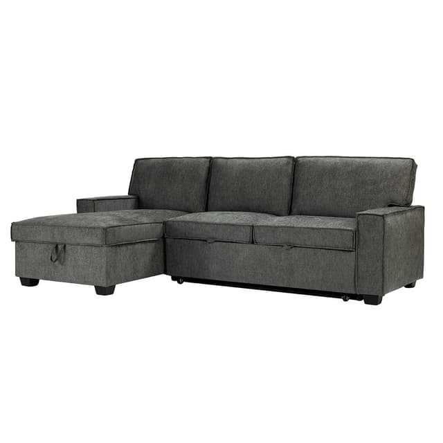 Celadon Pull Out Sleeper Sofa & Chaise — photo 1