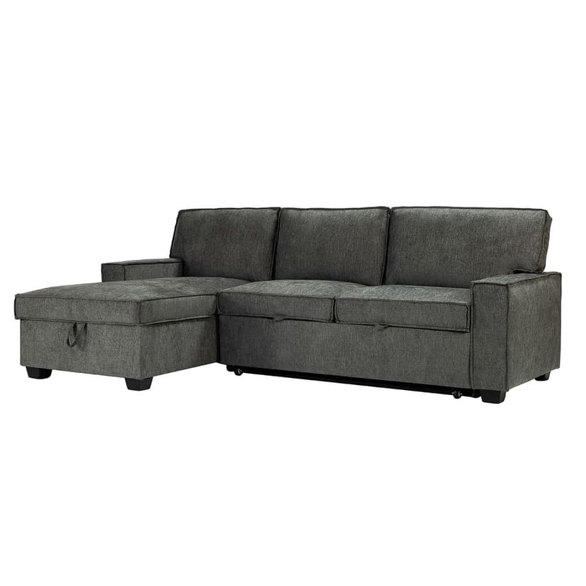 Celadon Pull Out Sleeper Sofa & Chaise