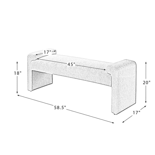 Severin Upholstered Bench — photo 6