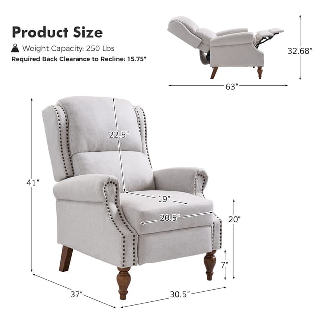 Harbor Manual Recliner — photo 6