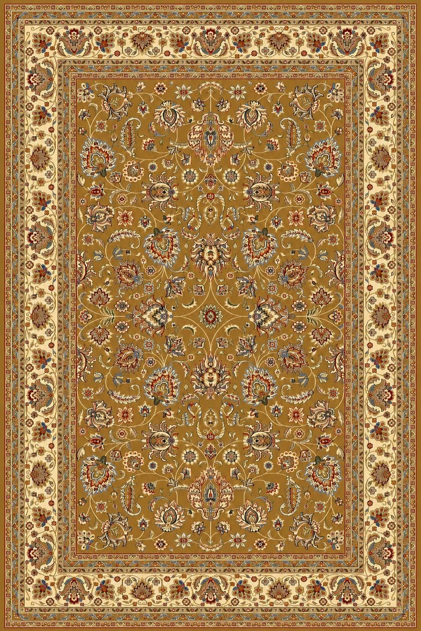 Royal Living 3783A Area Rug Musturd/Cream