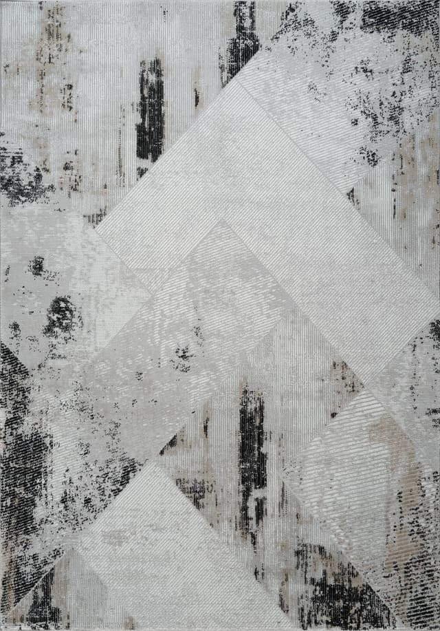 Merry MR393 Area Rug Grey Black — photo 1