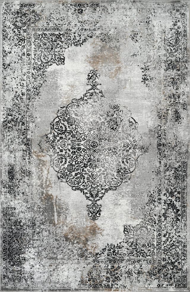 Merry MR252A Area Rug Grey/Black — photo 1