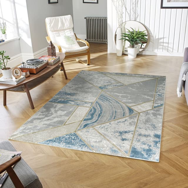 Li Paris LP203 Area Rug Cream/Blue — photo 2