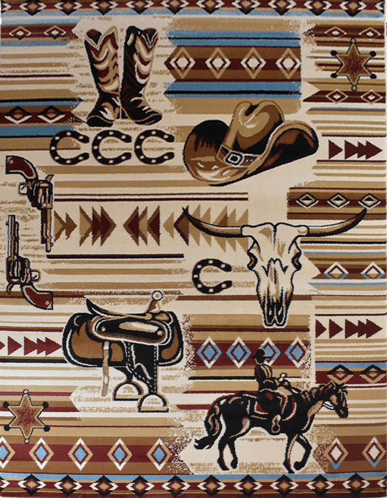 Great West Area Rug WRGLR-H5295 Rose Beige