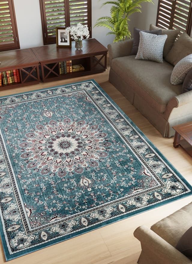 Hereke 478 Area Rug Blue — photo 3